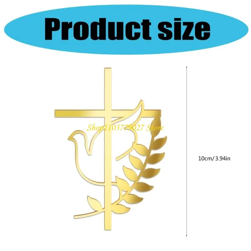 C4DF Waterproof Cake Decoration Crossed Doves Cake Insert For Wedding Decoration