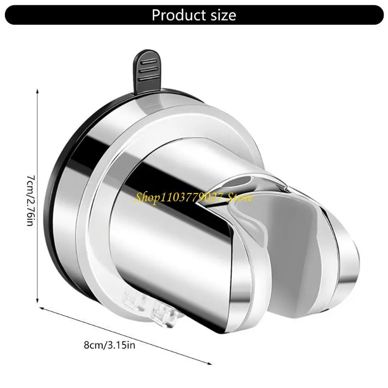 C4DF Shower Head Holder Bathroom Adjustable Shower Bracket Suction Cup Shower Base