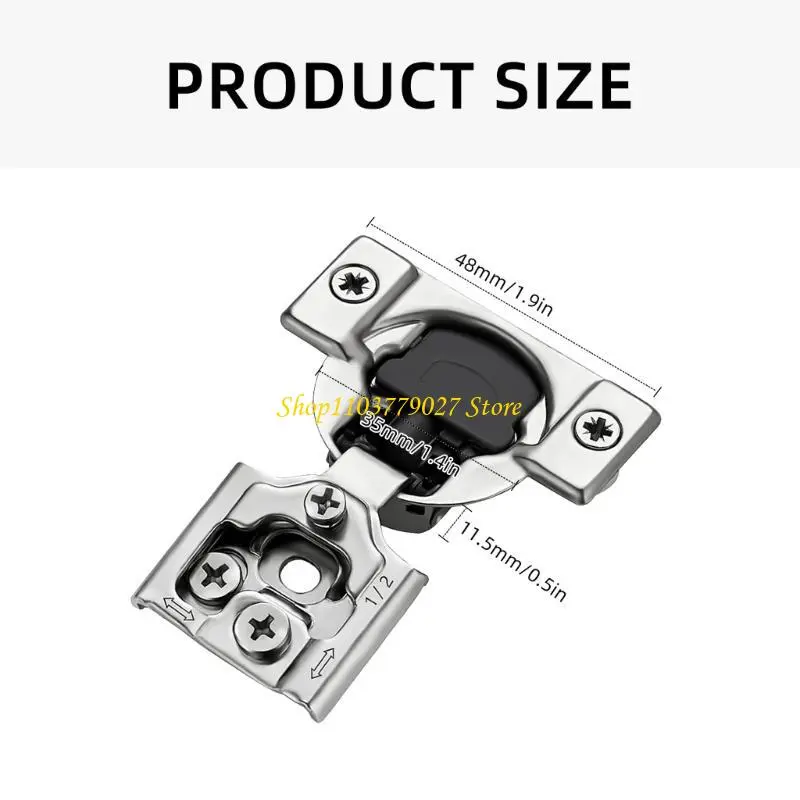 C4DF Upgrades Steel invisible Hinges 105 Degree Adjustable Overlays Soft Close Face Frame Cabinet Hinges Simple Installation