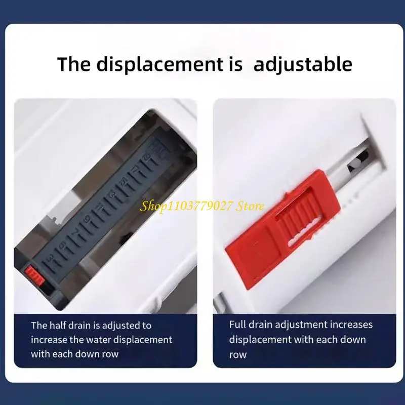 C4DF Toilet Tanks Drain Valves Replacement Set High Seal Easy Installion for Bathroom