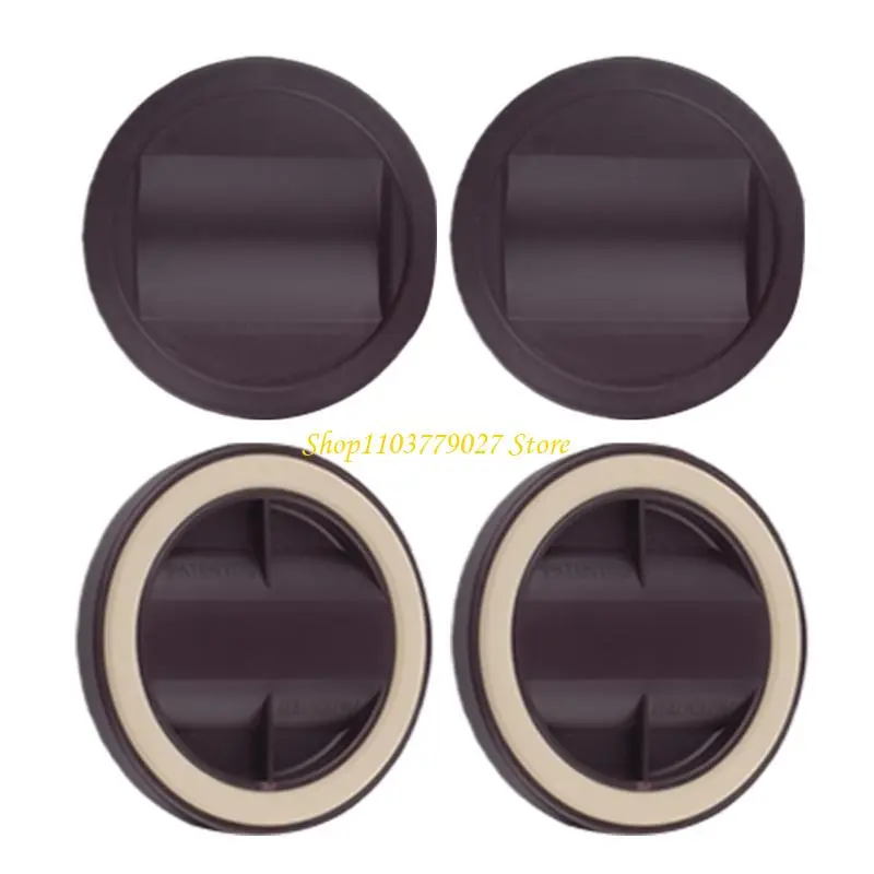 C4DF 4Pcs Furniture Wheel Stopper Rubber Caster Cups Bed Stoppers Furniture Floor Protectors Nonslip Fixed Chair Foot Pad