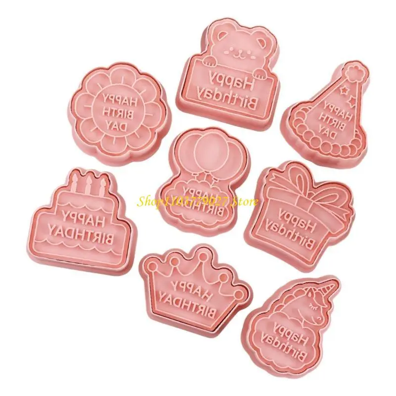 C4DF 8pcs Delicate Fondant Cookie Cutters Fondant Cookie Molds Perfect For Home Bakers And Professional Pastry Cooks