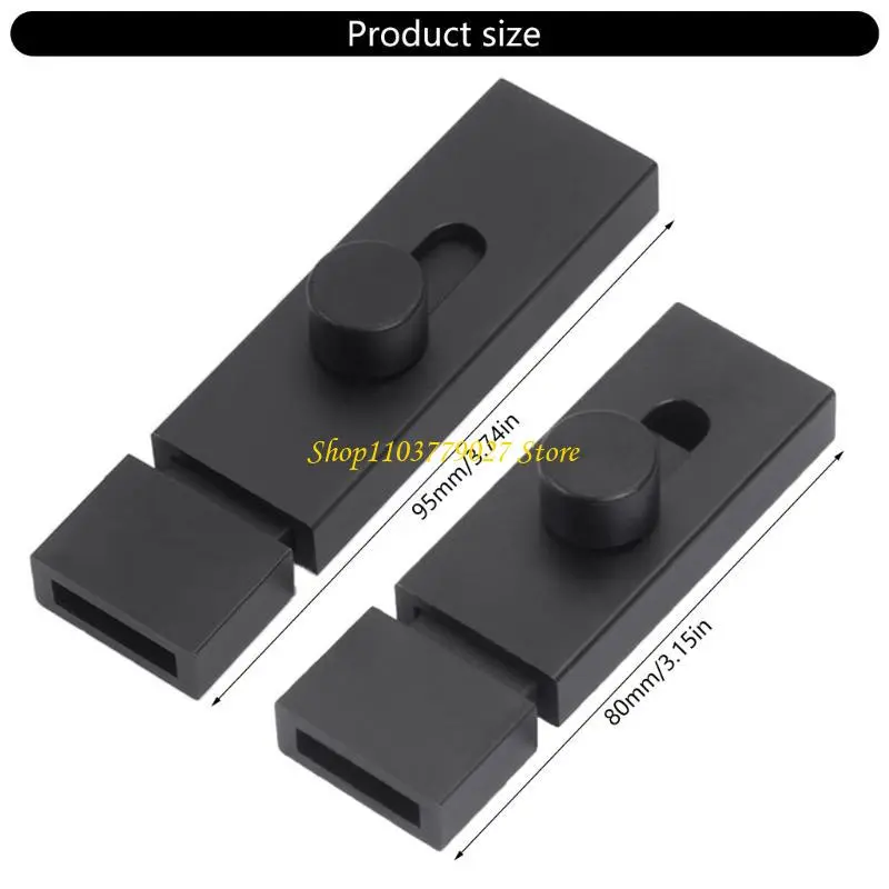 C4DF Easy to Install Aluminum Door Catches Metal Door Fastener Providing Long service Protections for Cabinets & Storage Room