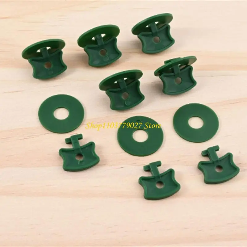 C4DF Rustproof Twist Fasteners & Sealing Washers Plastic Plant Support Clips Suitable For Greenhouse Bubble Net Stabilization