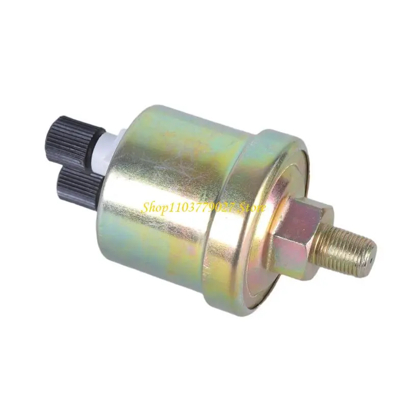 C4DF Fuels Generator Oil Pressure Sensoring 0 to 10 Bar Metal Oil Pressure Monitors for Accurate Monitoring & Easy Installation