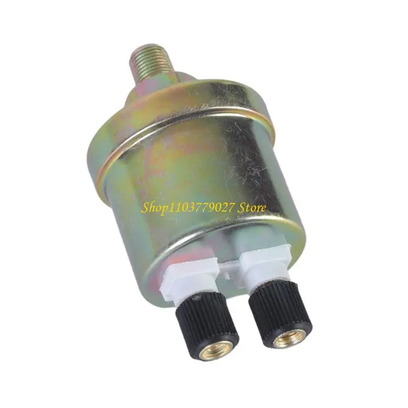 C4DF Fuels Generator Oil Pressure Sensoring 0 to 10 Bar Metal Oil Pressure Monitors for Accurate Monitoring & Easy Installation