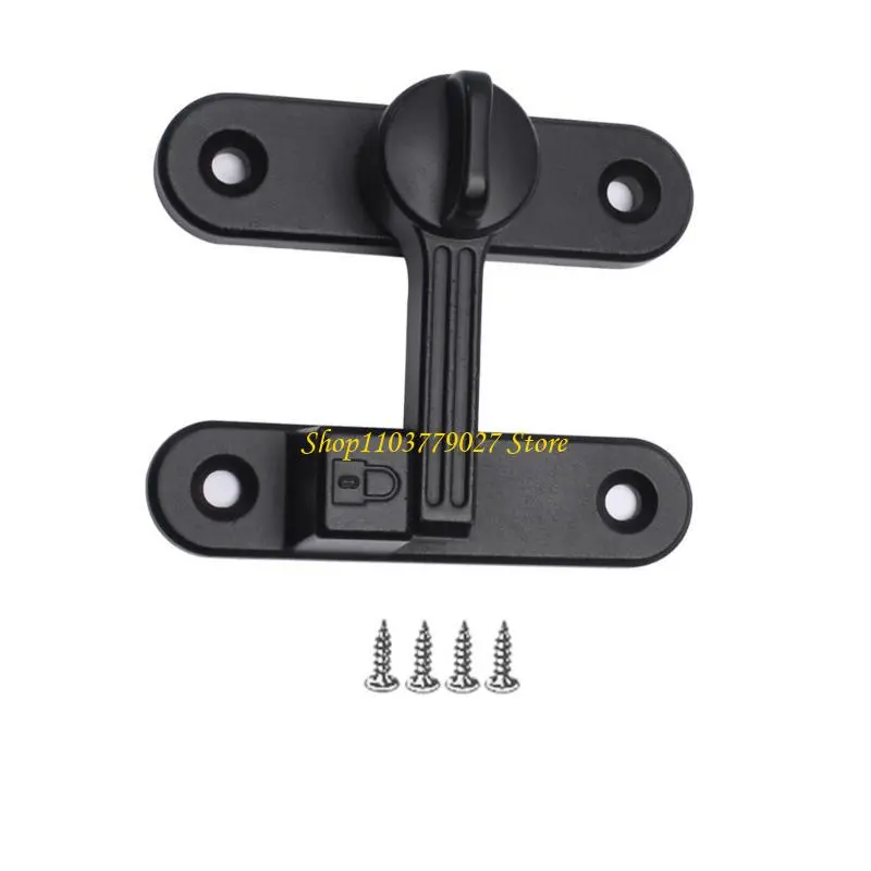 C4DF 90/180 Degree Barn Door Lock Zinc Alloy Safety Door Lock Hardware Enduring