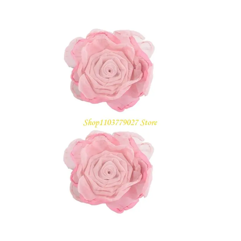 C4DF Spring Curtain Clips For Home Decors Artificial Flower Drapery Metal Buckles