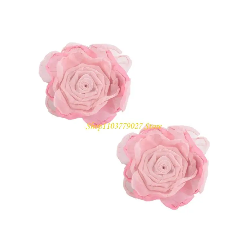 C4DF Spring Curtain Clips For Home Decors Artificial Flower Drapery Metal Buckles