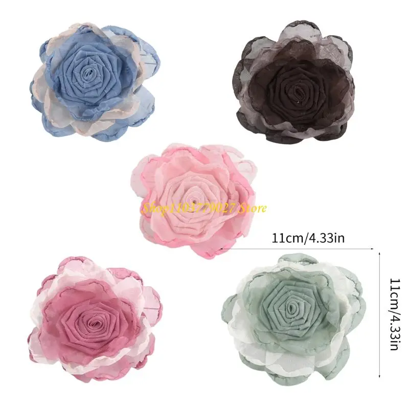 C4DF Spring Curtain Clips For Home Decors Artificial Flower Drapery Metal Buckles