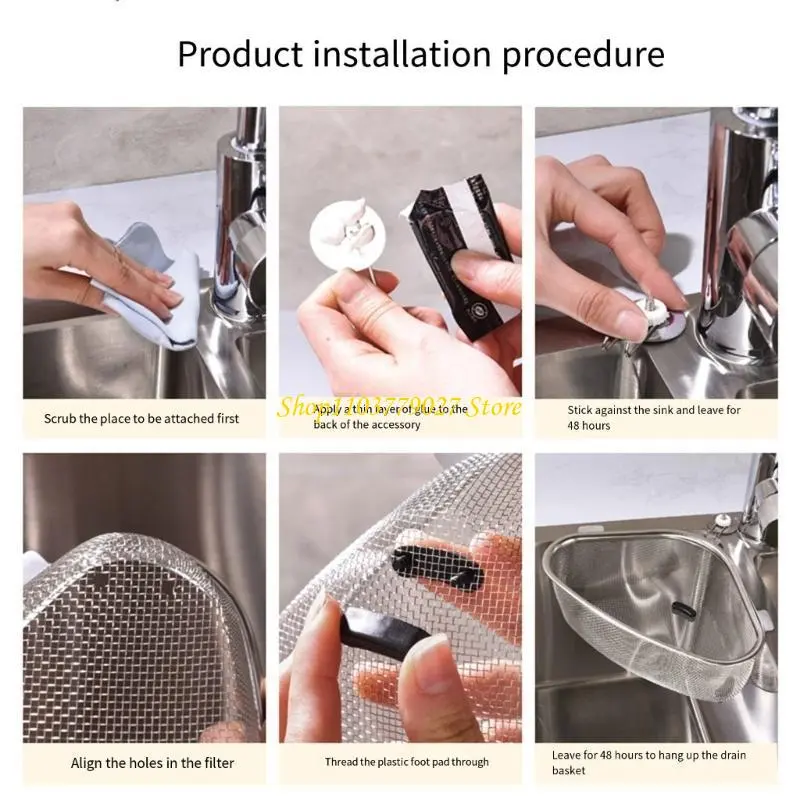 C4DF Rusts Resistant Stainless Steel Drain Basket for Kitchen Use Efficient Strainer
