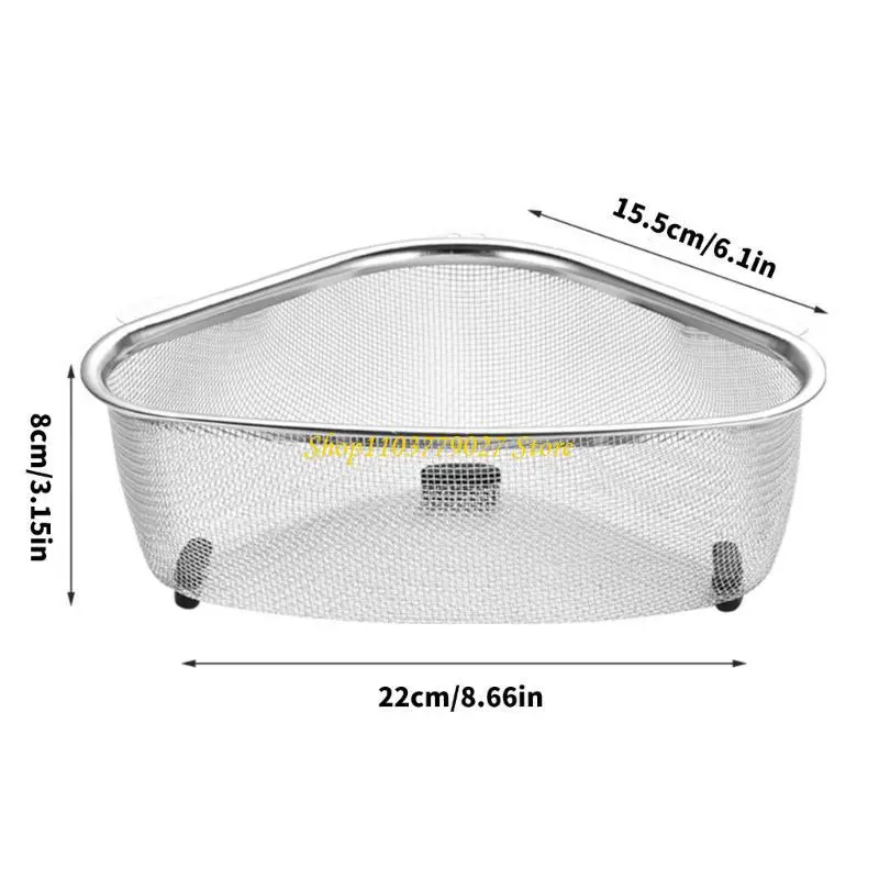 C4DF Rusts Resistant Stainless Steel Drain Basket for Kitchen Use Efficient Strainer
