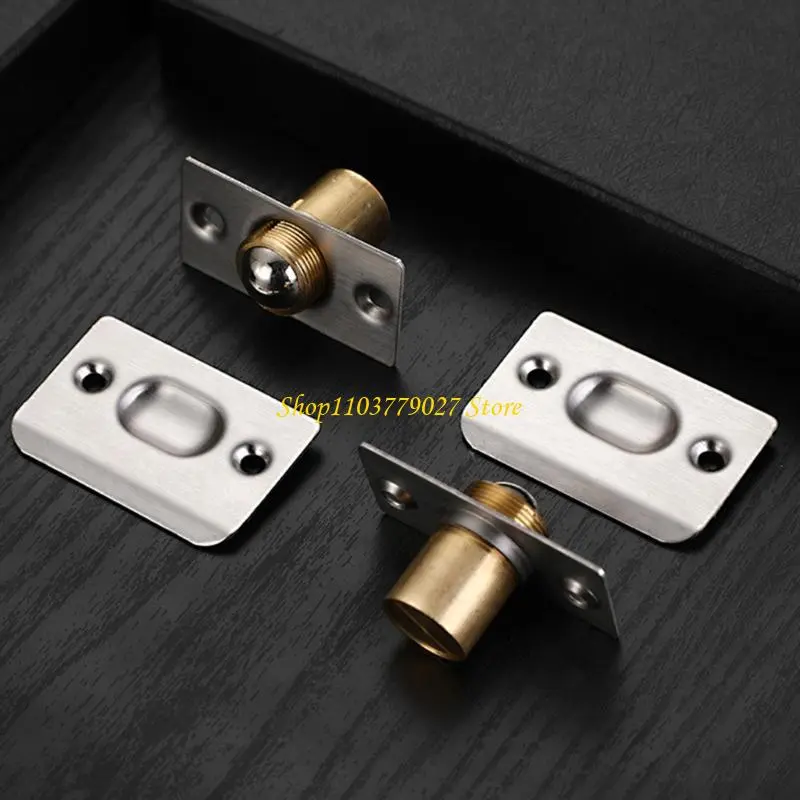 C4DF 4Pcs Balls Door Catches Internal Door Adjustable Balls Magnet Latches Door Hardware for Pantries Cupboard Closet