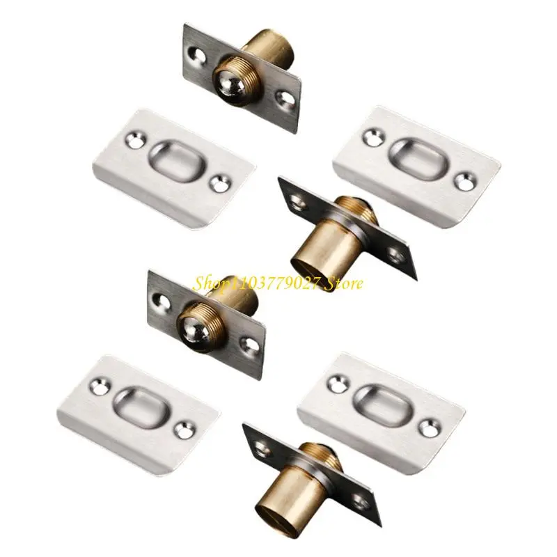 C4DF 4Pcs Balls Door Catches Internal Door Adjustable Balls Magnet Latches Door Hardware for Pantries Cupboard Closet