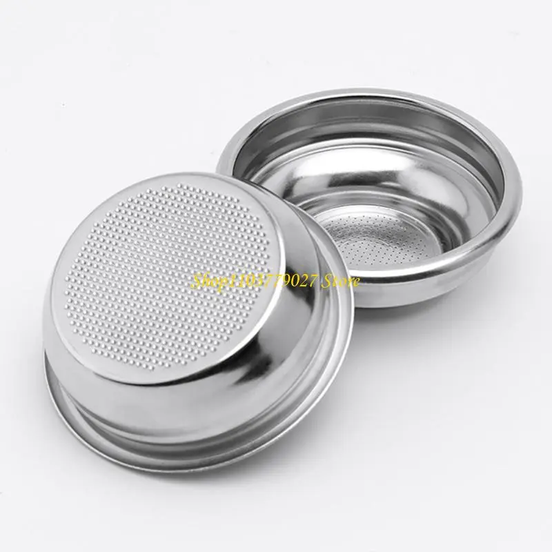 C4DF Pack of 2 Coffee Strainer 51/58mm Stainless Steel Filter Basket for Automatic Coffee Machines Easy to Use
