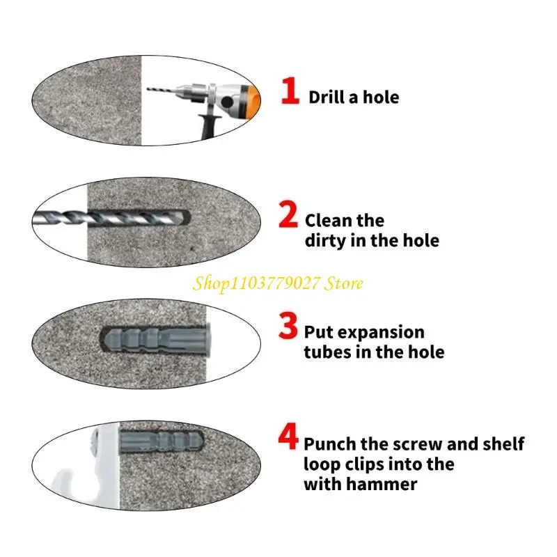C4DF Stable Hanging Hooks Ceiling Screw Hooks 10pcs for Easy Installation In Any Room