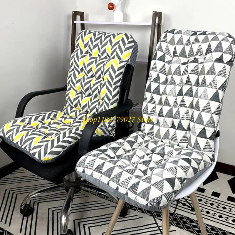 C4DF Supportive High Back Chair Cushions for Indoor and Outdoor Relaxation, Secure Attachments with Tie