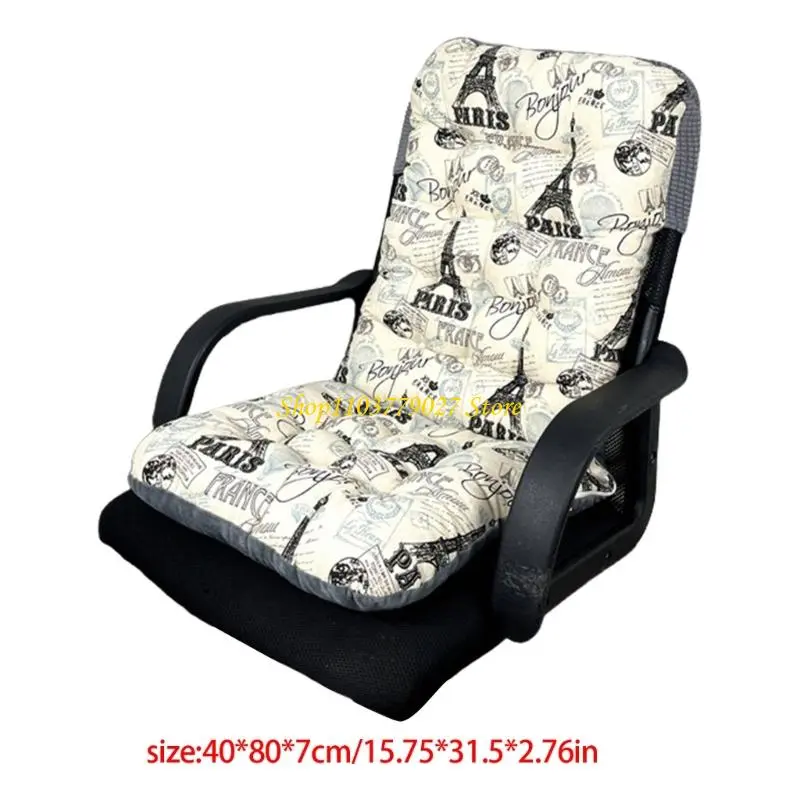 C4DF Supportive High Back Chair Cushions for Indoor and Outdoor Relaxation, Secure Attachments with Tie