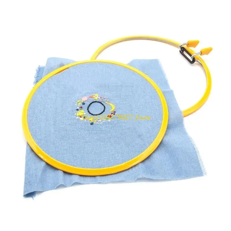 C4DF Adjustable Embroidery Hoop Stitching Frame with Spring Clip for Embroidery