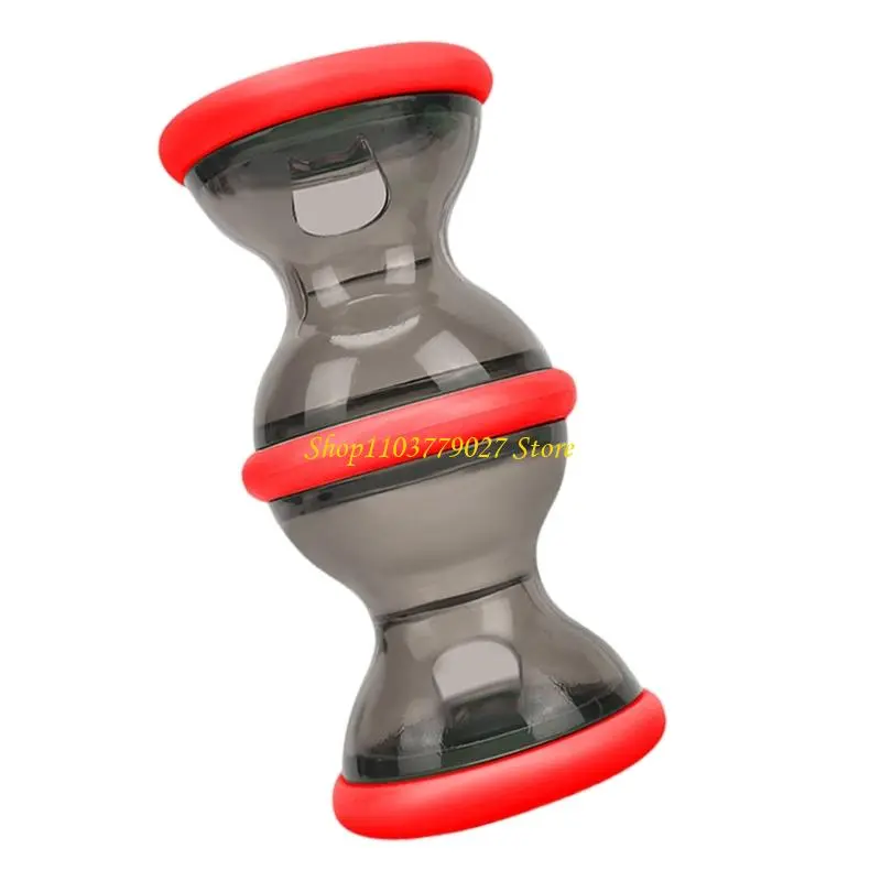 C4DF Slow Feeder Dog Toy Interactive Dumbbell Leaking Chew Puzzle For Mental Stimulation