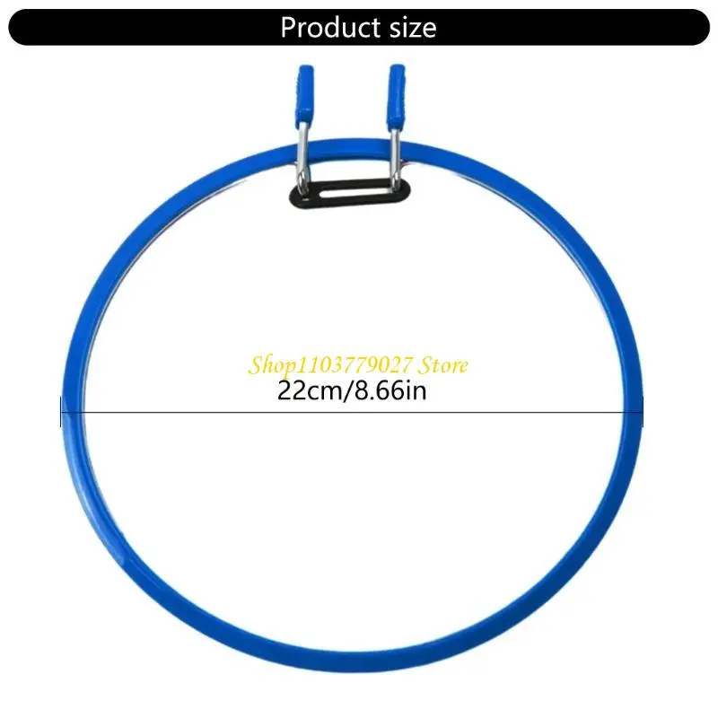 C4DF Adjustable Embroidery Hoop Stitching Frame with Spring Clip for Embroidery