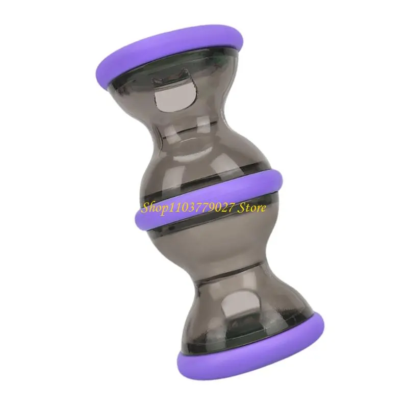 C4DF Slow Feeder Dog Toy Interactive Dumbbell Leaking Chew Puzzle For Mental Stimulation