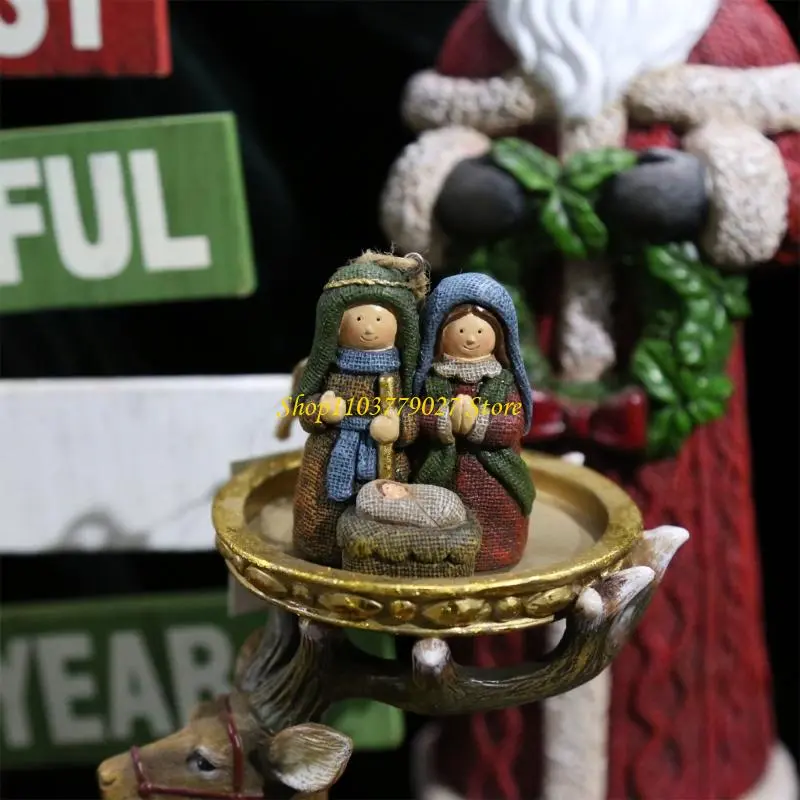 C4DF Traditional And Modern Resin Holiday Decors Perfect For Christmas trees Scene