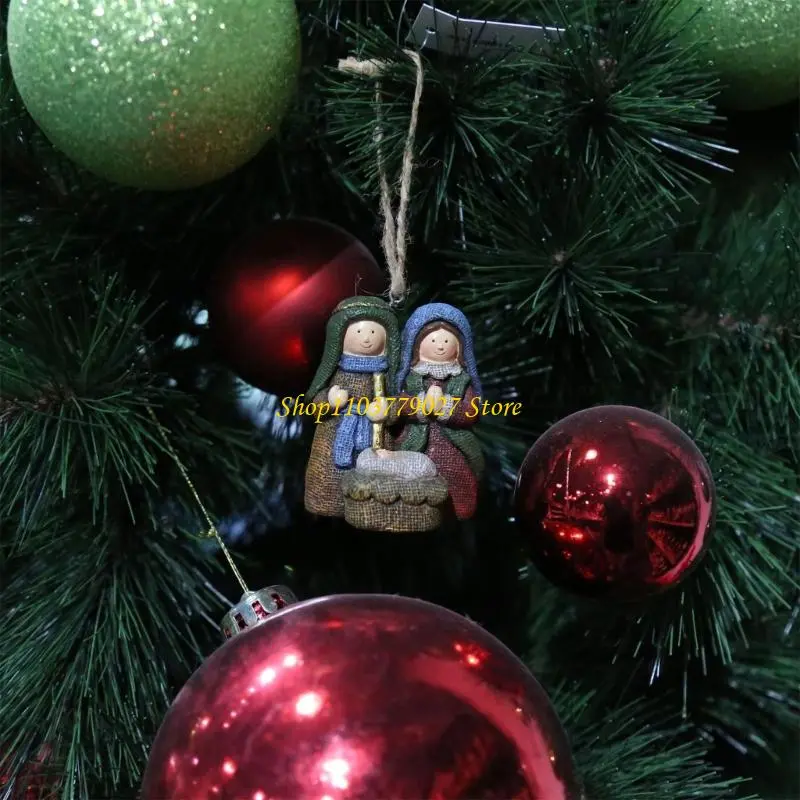 C4DF Traditional And Modern Resin Holiday Decors Perfect For Christmas trees Scene