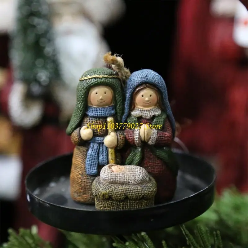 C4DF Traditional And Modern Resin Holiday Decors Perfect For Christmas trees Scene