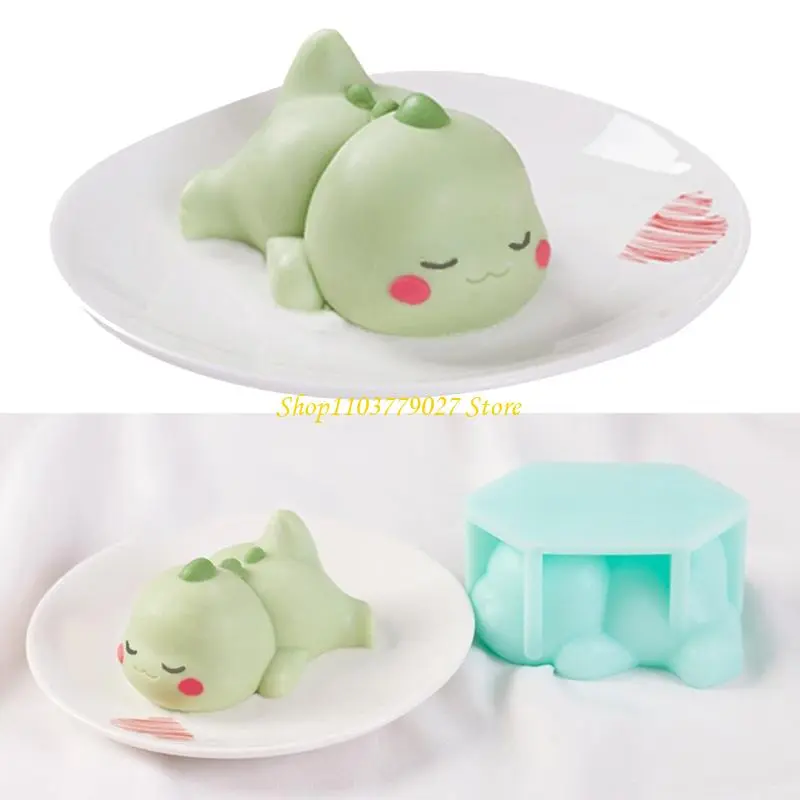 C4DF 3D Dinosaur Molds for Candle Silicone Soap Molds Chocolate Molds