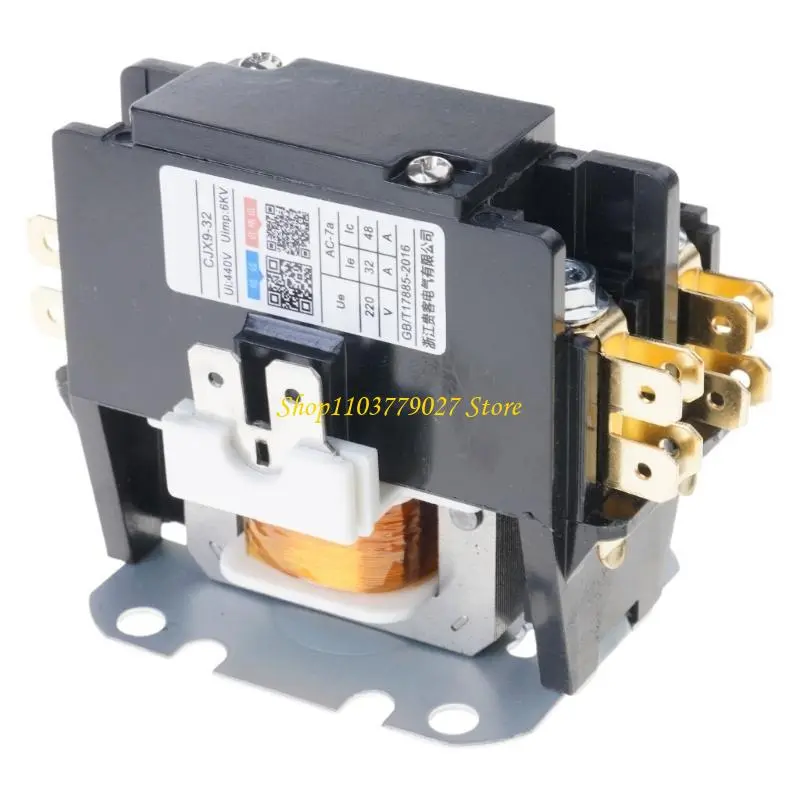 C4DF Sturdy Plastic and Brass Electrical Contactor for HVAC Applications 130A 30A 220V