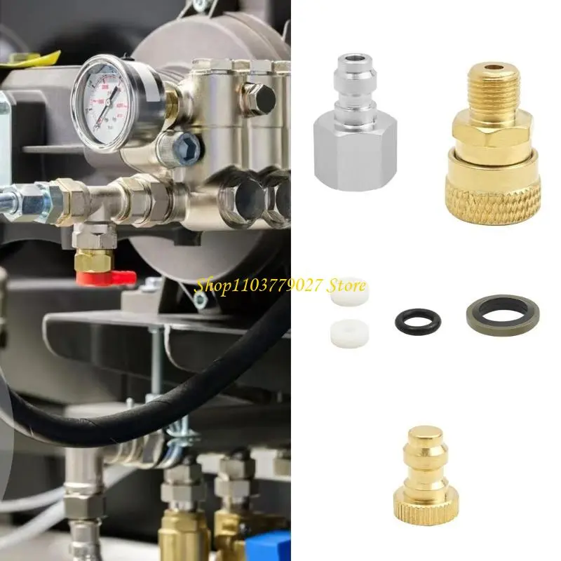 C4DF Practical 1/8 Inch BSP Connectors Accessory for Secure Leak Proof Daily Use