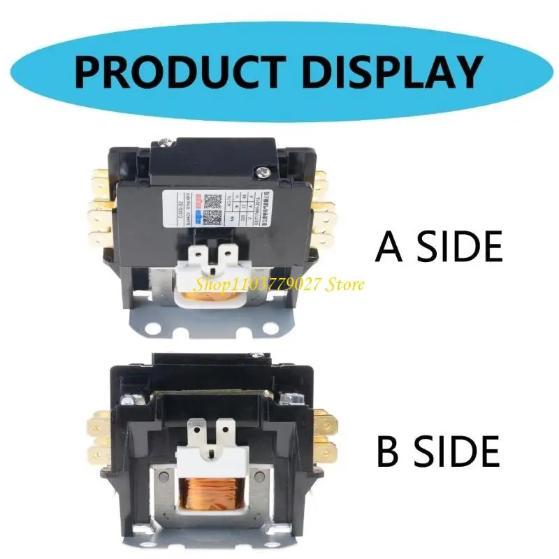 C4DF Sturdy Plastic and Brass Electrical Contactor for HVAC Applications 130A 30A 220V