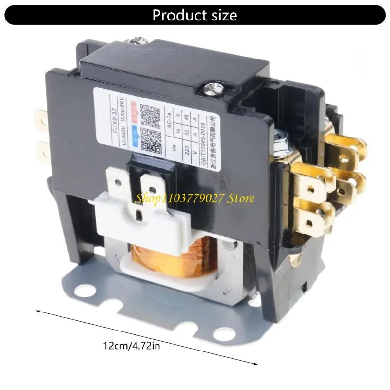 C4DF Sturdy Plastic and Brass Electrical Contactor for HVAC Applications 130A 30A 220V