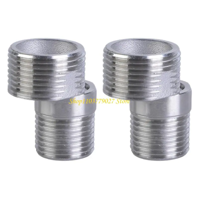 C4DF 2Pcs Adjustable Angled Bents Base Extended Angled Showerhead Corner Joint