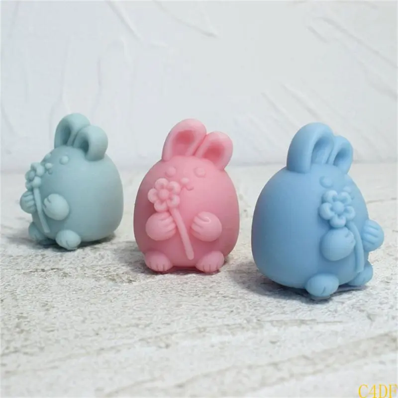 C4DF Easter Rabbit Mold for Candle Soap Craft