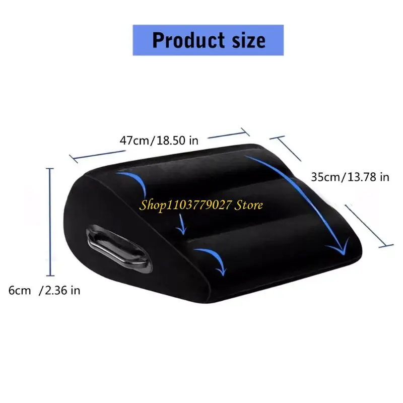 C4DF Ergonomic Air Pillow For Pains Relief Bed Rest Support Lightweight Foldable Cushions Quick Inflation Design