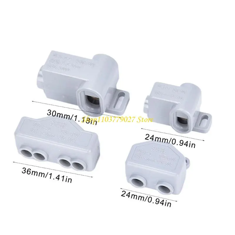 C4DF Quick Electrical Cable Terminals Block Junction Box Connectors Wire Connector