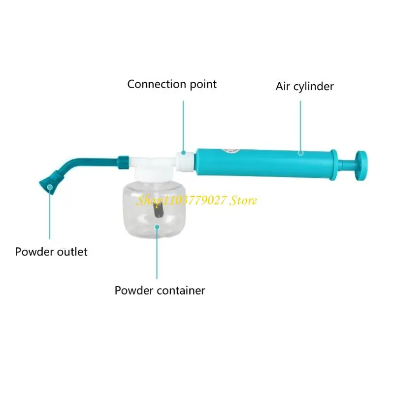 C4DF Air Bulb Operated 100/250/500ml Powder Duster For Gardening Insect Control Durable PET Construction