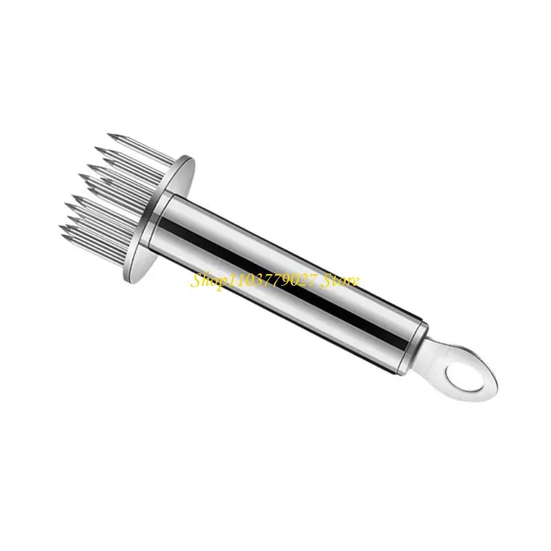 C4DF Ergonomic Handle 304Stainless Steel Skewer Needle Loose Tenderizers for Professional and Home Cooking People
