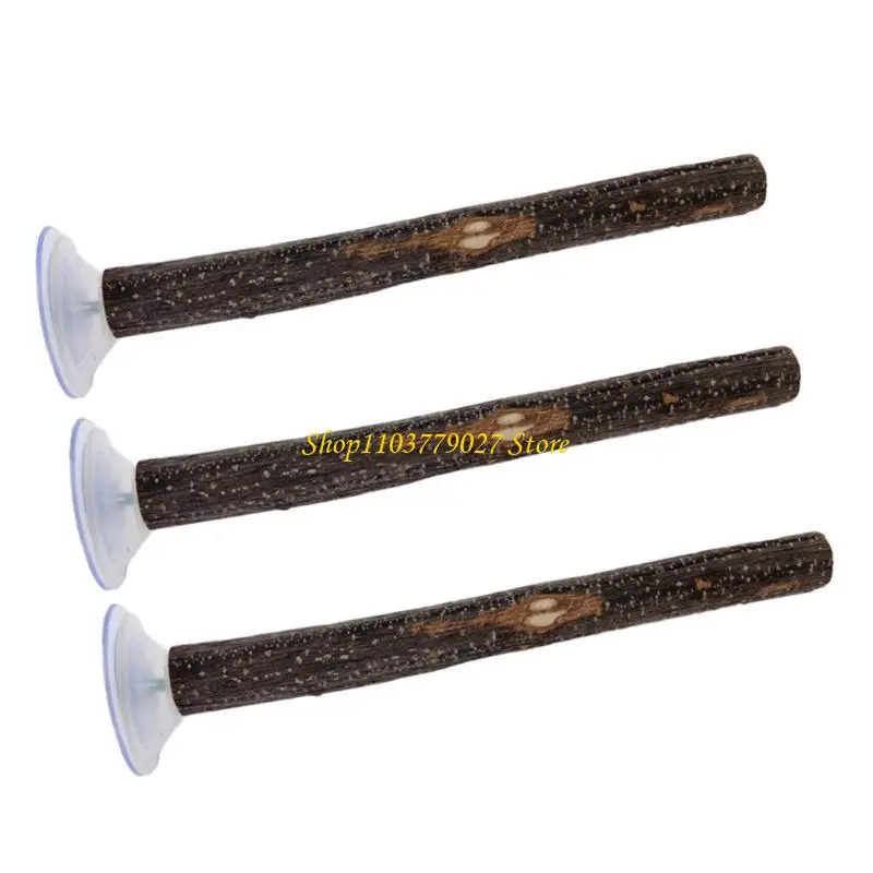 3pack Durability Bird Stand Wood Bird Perches Stand Poles Pet Bird Training Tool for Small to Medium Birds