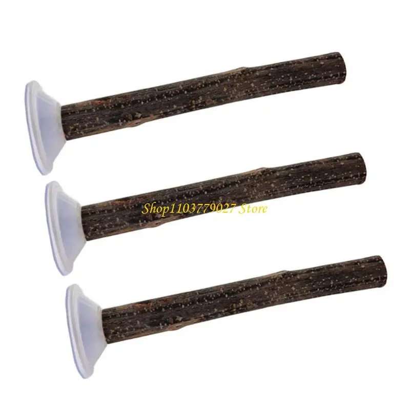 3pack Durability Bird Stand Wood Bird Perches Stand Poles Pet Bird Training Tool for Small to Medium Birds