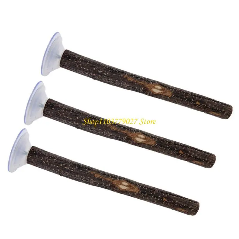 3pack Durability Bird Stand Wood Bird Perches Stand Poles Pet Bird Training Tool for Small to Medium Birds