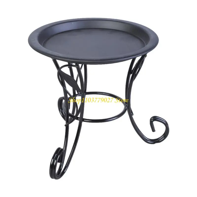 C4DF Practical Metal Flower Rack Small Plant Display Shelf Metal Flowerpot Stand Present for Living and Green Enthusiasts