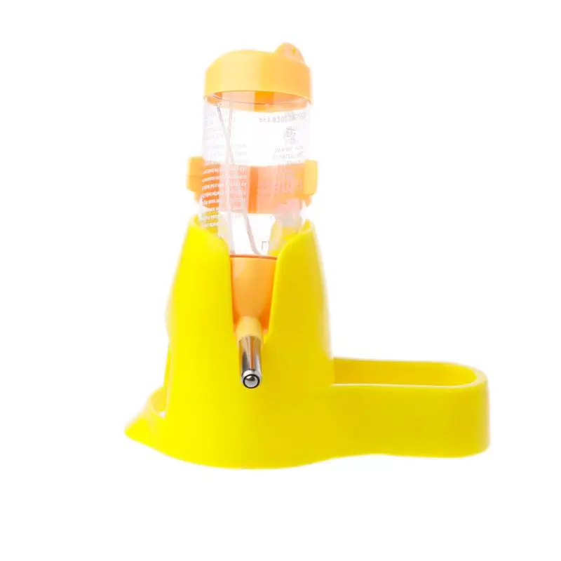 3 in 1 Food Bowl Base 80ML Automatic Water Dispenser Hanging Food Feeder for Hamster Ferret Hamster Guinea Pig Rabbit