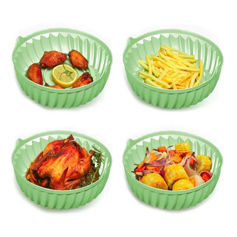 Y1UB Round Non-Stick Silicone Air Fryer Basket Liner Silicone Material 3 Colors
