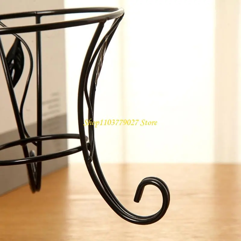 C4DF Practical Metal Flower Rack Small Plant Display Shelf Metal Flowerpot Stand Present for Living and Green Enthusiasts