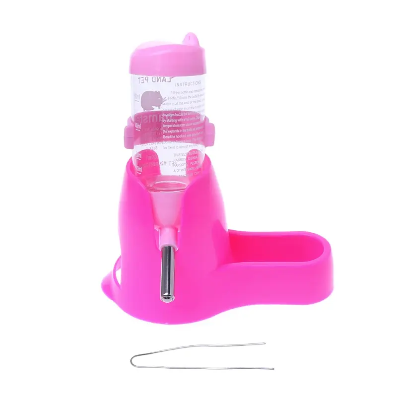 3 in 1 Food Bowl Base 80ML Automatic Water Dispenser Hanging Food Feeder for Hamster Ferret Hamster Guinea Pig Rabbit