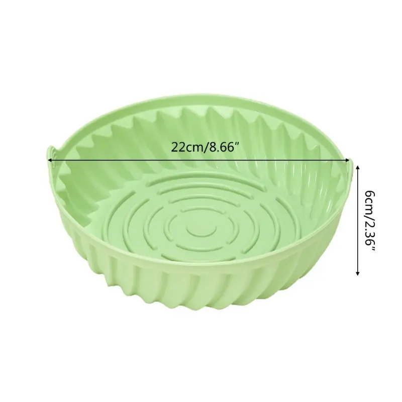 Y1UB Round Non-Stick Silicone Air Fryer Basket Liner Silicone Material 3 Colors