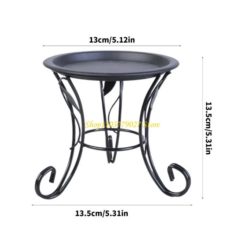 C4DF Practical Metal Flower Rack Small Plant Display Shelf Metal Flowerpot Stand Present for Living and Green Enthusiasts